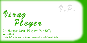 virag pleyer business card